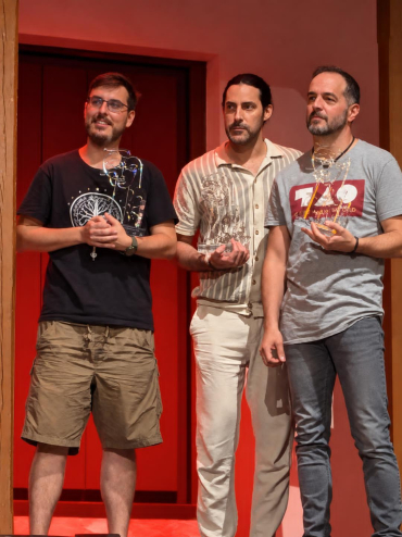 Néstor Vallejo, 3er premio por "Casa con dos puertas, mala es de guardar" en el Certamen de Teatro Clásico Amateur Luis Molina de Almagro.